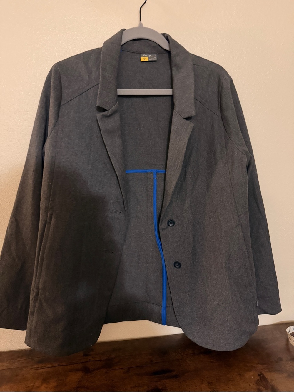 Women’s Gray Stretch Blazer Jacket